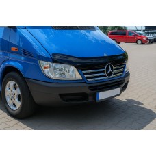 Накладки на кант решітки радіатора (2002-2006, 5 частин, нерж) Carmos - Турецька сталь для Mercedes Sprinter W901/902/903/904/905 рр