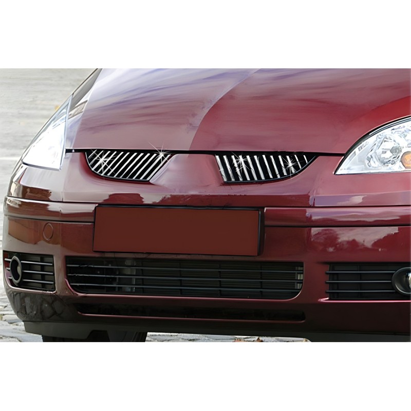 Накладки на решітку радіатора (24 шт, нерж) для Mitsubishi Colt 2004-2012 рр Накладки на решітку радіатора (24 шт, нерж) для Mitsubishi Colt 2004-2012 рр