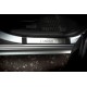 Накладки на пороги (OMSA, 4 шт, нерж) для Mitsubishi Lancer X 2008- рр