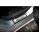 Накладки на пороги (OMSA, 4 шт, нерж) для Mitsubishi Lancer X 2008- рр