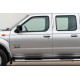 Накладки на ручки (4 шт, нерж) OmsaLine - Італійська нержавійка для Nissan NP300 1999-2015