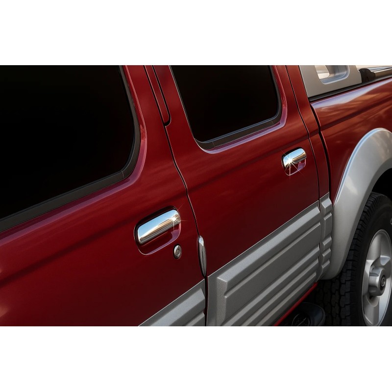 Накладки на ручки (4 шт, нерж) Carmos - Турецька сталь для Nissan NP300 1999-2015