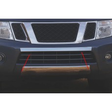 Накладка на передний бампер из нержавеющей стали для Nissan Navara 2006-2015 гг
