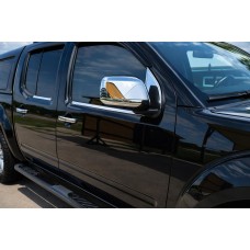 Накладка на вітровички (2 шт., нерж.) для Nissan Navara 2006-2015 рр