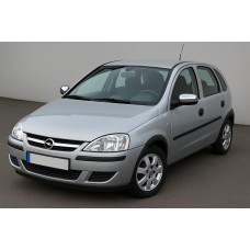 Накладки на дзеркала (2 шт, нерж.) для Opel Corsa C 2000-2006 рр
