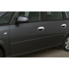 Накладки на ручки (4 шт., нерж.) для Opel Meriva 2002-2010 рр