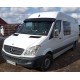 Козырек на лобовое стекло на раме V2 (черный глянец, 5мм) для Mercedes Sprinter W906 2006-2018 гг