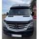 Козырек на лобовое стекло на раме V2 (черный глянец, 5мм) для Mercedes Sprinter W906 2006-2018 гг
