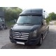 Козирок на лобове скло на рамі V2 (чорний глянець, 5мм) для Volkswagen Crafter 2006-2016 рр