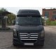 Козирок на лобове скло на рамі V2 (чорний глянець, 5мм) для Volkswagen Crafter 2006-2016 рр