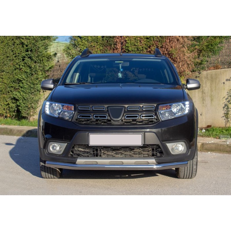Передняя защита Texas (60мм, нерж) для Renault Sandero 2013-2022 гг