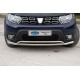 Передній захист Vegas (60/42мм, нерж) для Dacia Duster 2018-2024 рр