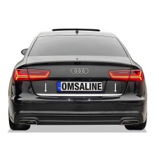 Кромка багажника OmsaLine (нерж.) для Ауди A6 C8 2018- рр