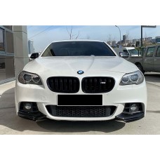 Накладка на передній бампер DPT Flap (для M-Performance, чорний глянець) для BMW 5 серія F-10/11/07 2010-2016 рр