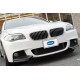 Накладка на передній бампер DPT Flap (для M-Performance, чорний глянець) для BMW 5 серія F-10/11/07 2010-2016 рр