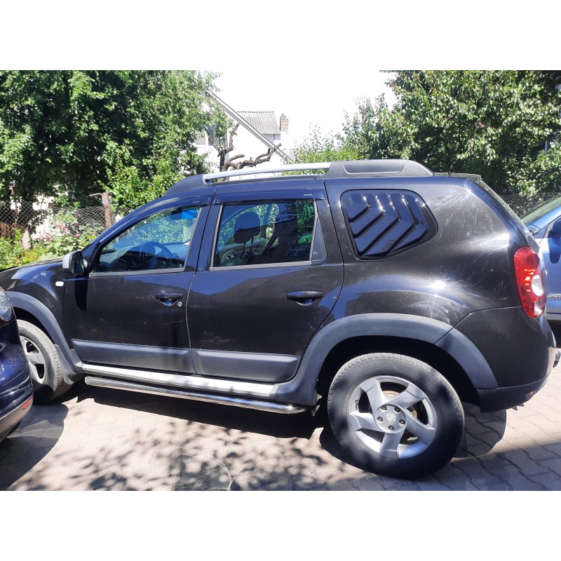 Накладки на задние окна EuroCap (2 шт, ABS) для Dacia Duster 2008-2018 гг