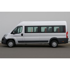 Нижні молдинги скла (к-т, нерж) Довга база для Peugeot Boxer 2006-2025 рр