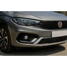 Окантовка протитуманних ліхтарів (2021-2025, нерж) для Fiat Tipo 2016- рр
