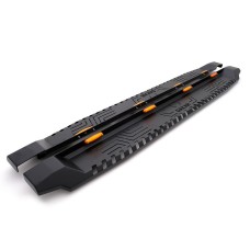 Бокові пороги Dakar V1 з LED (2 шт, метал) для Ford Ranger 2007-2011 рр