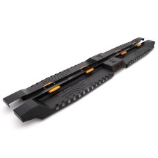 Бокові пороги Dakar V2 з LED (2 шт, метал) для Ford Ranger 2007-2011 рр