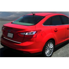 Накладка на багажник 2015-2017 (Седан, нержавейка) для Ford Focus III