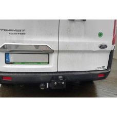Хром планка над номером (2 дверки, нерж.) для Ford Custom 2013-2022 рр