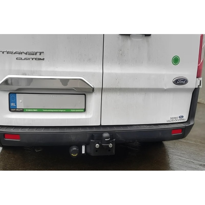 Хром планка над номером (2 дверки, нерж.) для Ford Custom 2013-2022 рр
