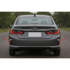 Окантовка рефлекторів заднього бамперу SD (2 шт, нерж) для Honda City 2021- рр