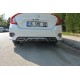 Дифузор на задній бампер (Meliset, в кольорі) для Honda Civic Sedan X 2016-2021 рр