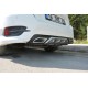 Дифузор на задній бампер (Meliset, в кольорі) для Honda Civic Sedan X 2016-2021 рр