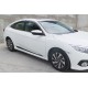 Молдинги на двері (4 шт, чорні) для Honda Civic Sedan X 2016-2021 рр