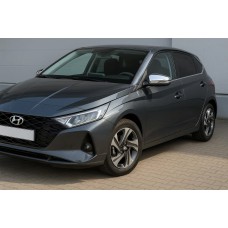 Накладки на дзеркала (2 шт., нерж.) для Hyundai I-20 2020- рр