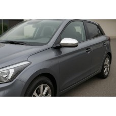 Накладки на дзеркала V2 (2 шт, нерж) для Hyundai I-20 2014-2020 рр