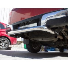 Задній захист Amazon Silver (76 мм, нерж) для Isuzu D-Max 2019- рр