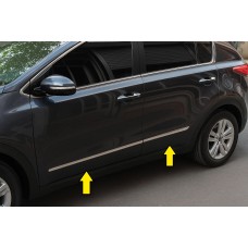 Молдинг дверей (4 шт, нерж.) для Kia Sportage 2010-2015 рр