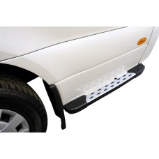 Бокові пороги DOT-Line за колесом (2 шт., Алюм.) 114см для Mercedes Sprinter W907/W910 2018- рр