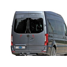 Кромка заднього скла (2 шт, нерж) Carmos - Турецька сталь для Mercedes Sprinter W907/W910 2018- рр
