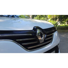 Накладки на решітку радіатора TIT-designs (4 шт, нерж) для Renault Megane IV 2016-2025 рр
