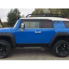 Нижня окантовка на вікна (нержавійка, 4 шт) для Toyota FJ Cruiser 2006-2022 рр