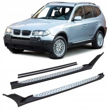 Боковые пороги Cixtai (2 шт., алюминий) для BMW X3 E-83 2003-2010 гг