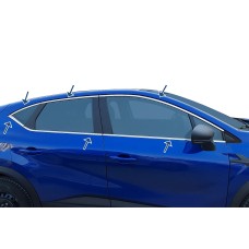 Повна окантовка вікон (10 шт, нерж.) для Nissan Juke 2020- рр