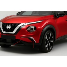 Накладки на фари (2 шт, нерж.) для Nissan Juke 2020- рр