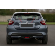 Хром планка над номером OmsaLine (нерж) для Nissan Micra K14 2016- гг