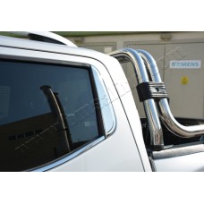 Накладки на задні стойки (2 шт, нерж) для Nissan Navara/NP300 2016- рр