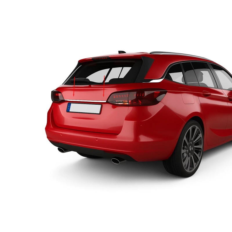 Хром планка над номером (SW, нерж) для Opel Astra K 2016-2021 рр