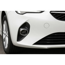 Хромированные накладки на противотуманные фары (2 шт, нержавейка) для Opel Corsa F 2019- гг