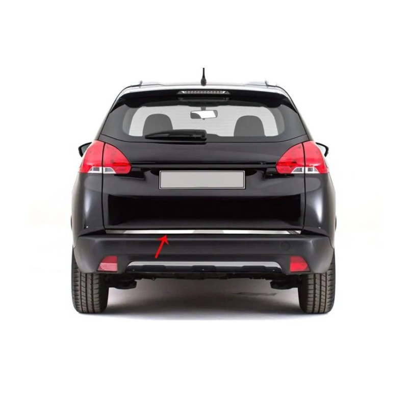 Кромка багажника (нерж.) для Peugeot 2008 2013-2019 рр