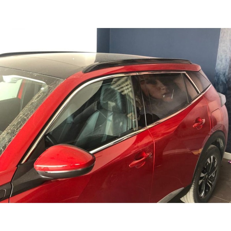Повна окантовка вікон (12 шт, нерж) для Peugeot 2008 2019- рр