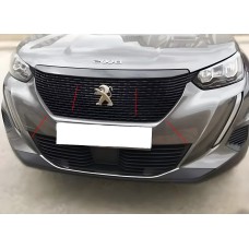 Обведення решітки (3 шт, нерж) для Peugeot 2008 2019- рр