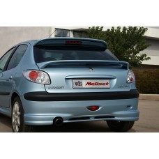 Нижний спойлер Meliset (грунтованный под покраску) для Peugeot 206 1998-2024 гг